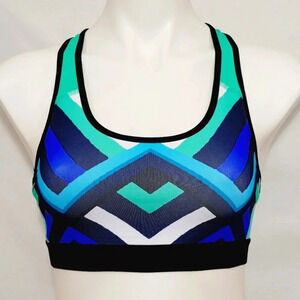 MEDIUM Champion C9 N9649 Power Core Wire Free Sports Bra Green‎ Print NWT